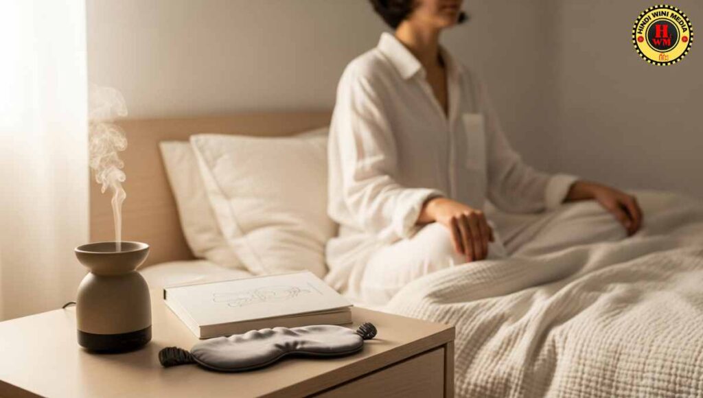 Bedtime routine with meditation for better sleep